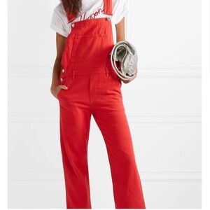 GANNI Red Women’s Overalls